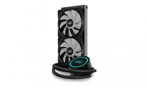    DeepCool Gammaxx L240 V2 (DP-H12RF-GL240V2), Intel: LGA2066//2011/1151/1150/1155/LGA1366, AMD: AM4/AM3+/AM3/AM2+/AM2/FM2+/FM2/FM1, 282x120x27 , 4-pin 4