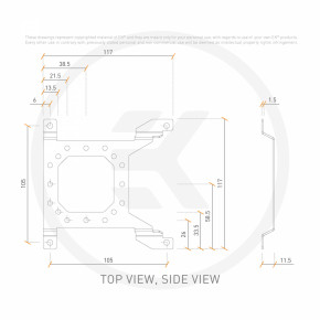  EKWB EK-Loop Uni Pump Reservoir Bracket - 120mm 7