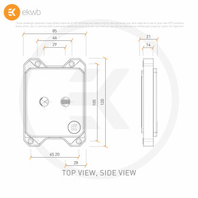   EKWB EK-Quantum Magnitude sTRX4 D-RGB - Nickel + Plexi (5)