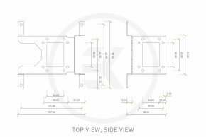  EKWB EK-UNI Pump Bracket (140mm Fan) Vertical 4