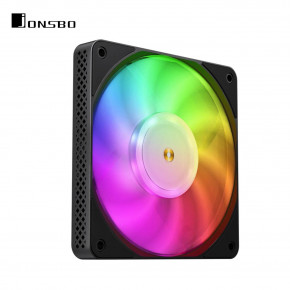  Jonsbo HF1215 Black RGB (120mm, 700-1800RPM, 29.7dB, 4pin+LED 3pin) 7