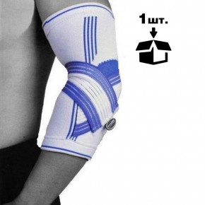  Power System Elbow Support Pro PS-6007 L/XL Blue/White (PS-6007_L/XL_White-Blue) 3