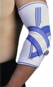  Power System Elbow Support Pro PS-6007 L/XL Blue/White (PS-6007_L/XL_White-Blue) 4