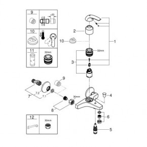  Grohe BauCurve (23599000) 4