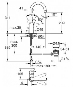    Grohe BauEdge L-Size (23760000) 3