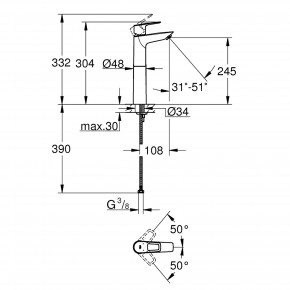    Grohe BauLoop New XL-Size 23764001 3