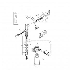  Grohe Blue Pure Eurosmart 30383000 5