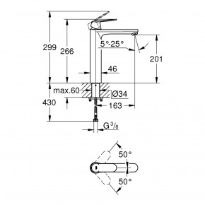    Grohe Eurosmart Cosmopolitan XL-size 23921000 3