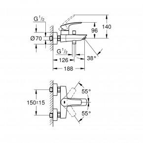    Grohe Eurosmart NEW (33300003) 3