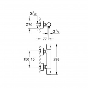     Grohe Grohtherm 800 Cosmopolitan 34765000 3