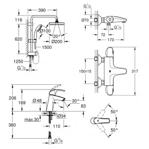   Grohe Eurosmart 34102TS 3