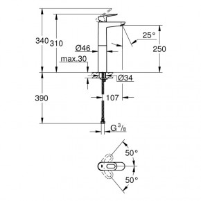    Grohe BauLoop 23764000 3