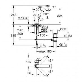    Grohe Eurocube 23135000 3