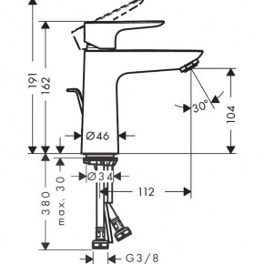    Hansgrohe Talis E 110 71710990 3