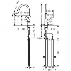   Hansgrohe Focus M41 73880000 3