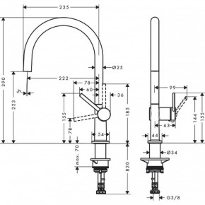  Hansgrohe Talis M54 72804000 3