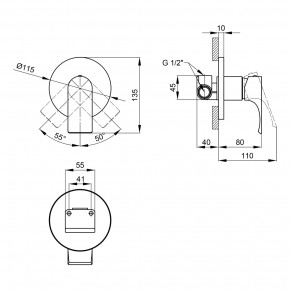      Qtap Milada 6027107OC 3