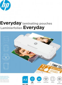    HP Everyday Laminating Pouches, A3, 80 Mic, 303 x 426, 25 pcs (9152)