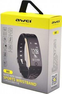 Գ- AWEI H1 Sport Wristband Black #I/S 3