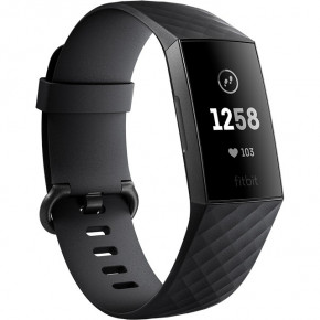 - Fitbit Charge 3 Black/Graphite FB409GMBK