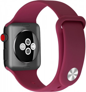  UWatch Silicone Strap for Apple Watch 38/40 mm Rose Red #I/S 3