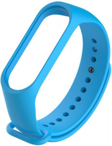  UWatch Replacement Silicone Band For Xiaomi Mi Band 3/4 Light Blue #I/S