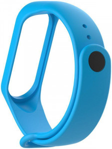  UWatch Replacement Silicone Band For Xiaomi Mi Band 3/4 Light Blue #I/S 3