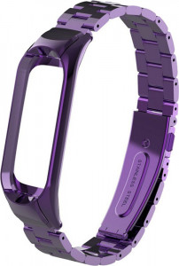  UWatch Metal Strap For Xiaomi Mi Band 3 Purple #I/S