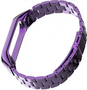  UWatch Metal Strap For Xiaomi Mi Band 3 Purple #I/S 3