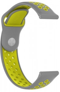  UWatch Silicone Double color strap for Amazfit Bip Grey/Yellow #I/S 3