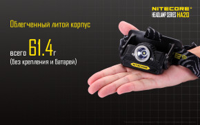   Nitecore HA20 Cree XP-G2 300  10  6