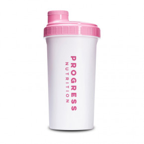  Progress Nutrition Shaker 700 ml white/pink