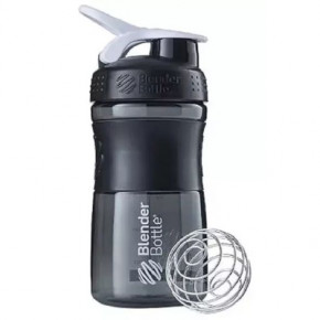   BlenderBottle SportMixer 20oz/590ml Black/White (SM 20oz Black/White)