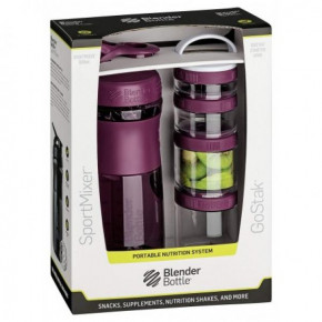  Blender Bottle Combo Pak GoStak Plum 100-97-3281914-20