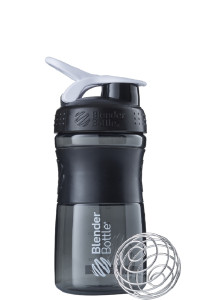  - BlenderBottle SportMixer 590ml Black/White (ORIGINAL) (SM 20oz Black/White) Blender Bottle