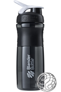  - BlenderBottle SportMixer 820ml Black/White (ORIGINAL) (SM 28oz Black/White) Blender Bottle 4