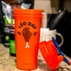   BlenderBottle Classic Loop 820ml Special Edition Leg Day Orange (ORIGINAL) (VZ55Loop 28oz Leg Day) Blender Bottle