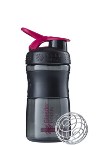  - BlenderBottle SportMixer 590ml Black/Pink (ORIGINAL) (VZ55SM 20oz Black/Pink) Blender Bottle