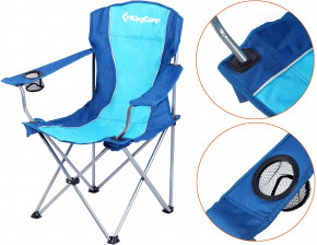   KingCamp Arms Chairin Steel Blue (KC3818 Blue) 6