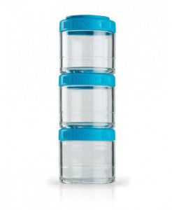   BlenderBottle GoStak 3 Pak Aqua (ORIGINAL) (VZ55GS 3Pak Aqua) Blender Bottle