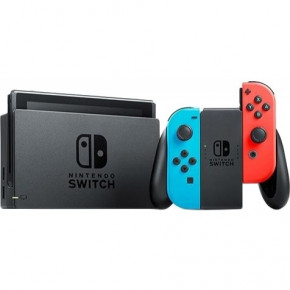    Nintendo Switch with Neon Blue and Neon Red Joy-Con 3