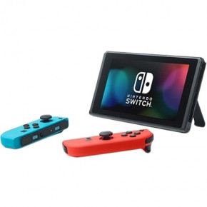    Nintendo Switch with Neon Blue and Neon Red Joy-Con 4