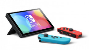   Nintendo OLED Blue Red 3