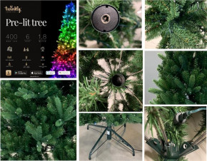 Smart LED ó Twinkly tree Strings RGB 400, Gen II,  1,8 ,   (TWT400STP-BEU)