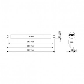   BactoSfera BS 15W T8/G13-ECO (4820174380151) 4