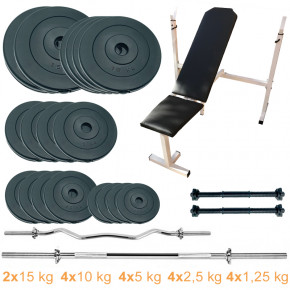         Newt Gym Set Pro 120 kg Newt (NE-SKM-PL-SET-120)