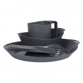  Lifeventure Ellipse Camping Tableware Set graphite (75800)