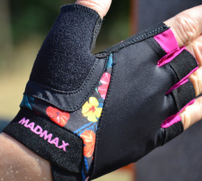    MadMax MFG-770 Flower Power Gloves Black/Pink M 6