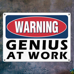   Warning gerius at work MET_20J028_WH