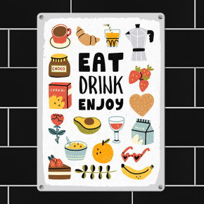   Eat drink enjoy MET_20J053_WH